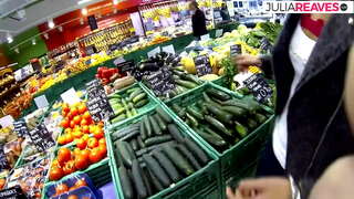 אַנאַל געשלעכט אין דער קיך נאָך געטינג הייס מיט גראָסעריעס